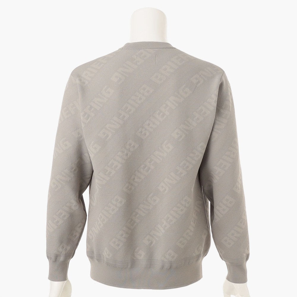 BRIEFING MENS CE MS WR BIAS LOGO CREWNECK KNIT