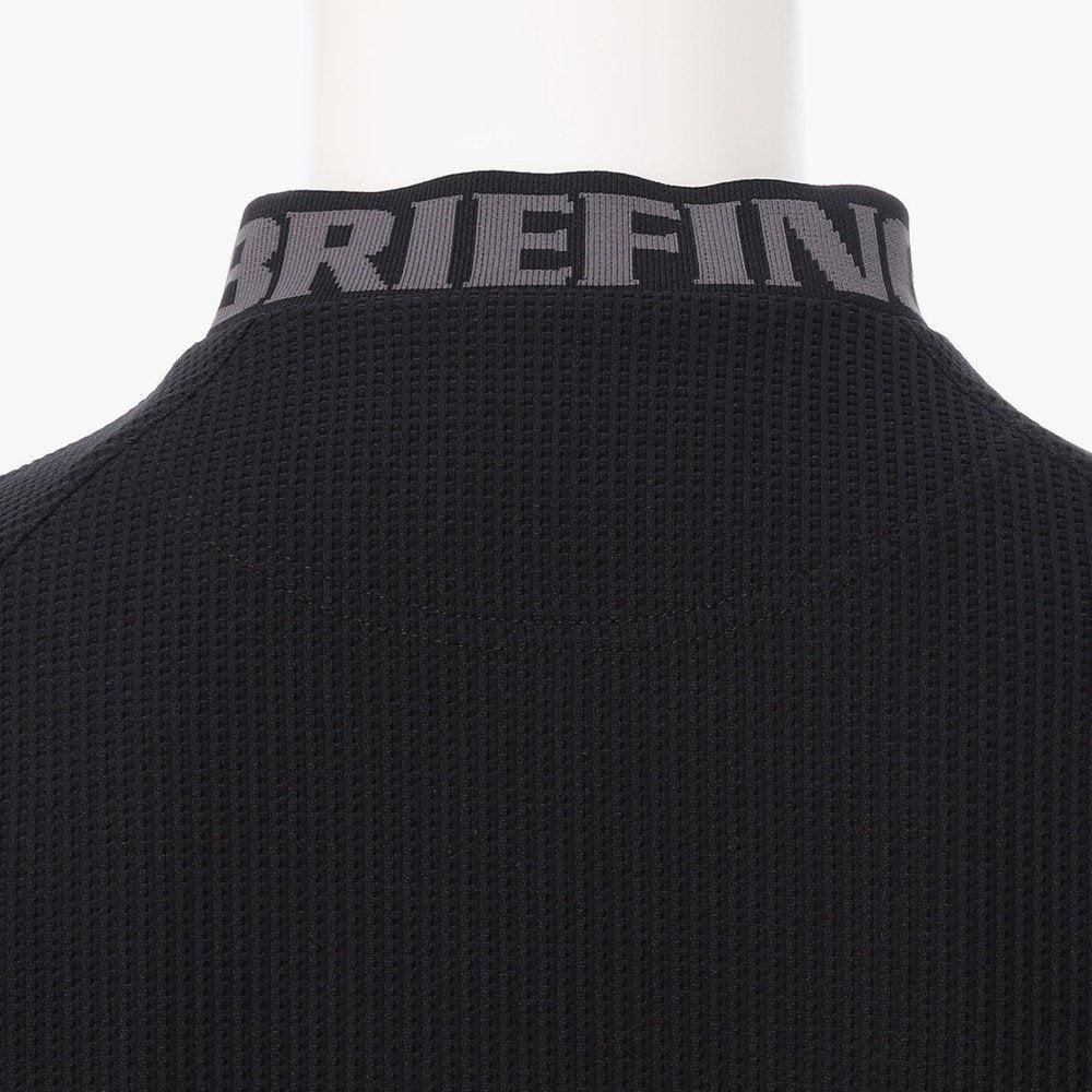 BRIEFING MENS CE MS WAFFLE NECK LOGO HIGHNECK RF