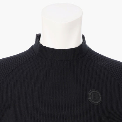 BRIEFING MENS CE MS WAFFLE NECK LOGO HIGHNECK RF