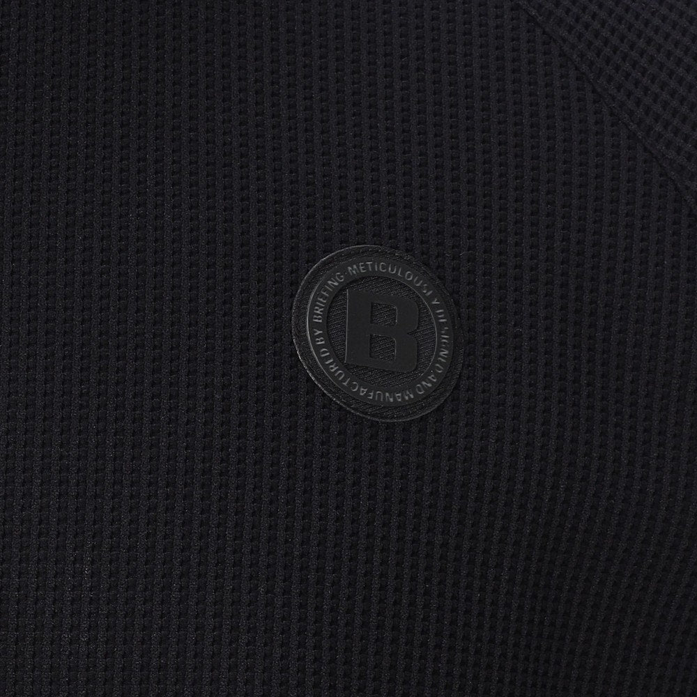 BRIEFING MENS CE MS WAFFLE NECK LOGO HIGHNECK RF
