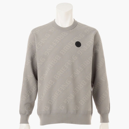 BRIEFING MENS CE MS WR BIAS LOGO CREWNECK KNIT