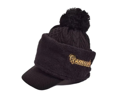 Resurrection MENS Visor Knit Cap (With a Neck warmer)
