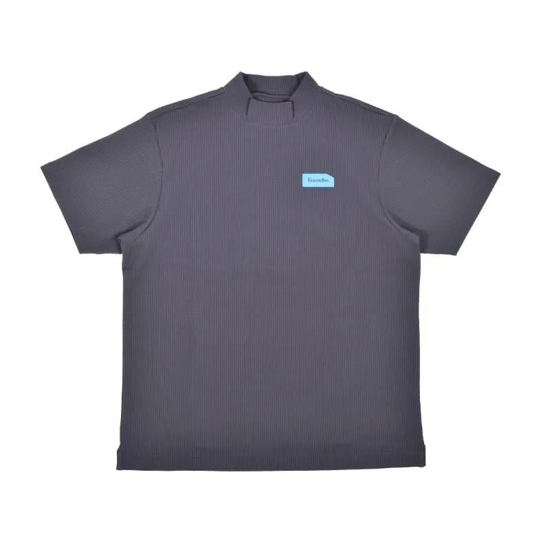 Resurrection MENS  Silicon Tag Waffle Mock Neck (Relax Fit)