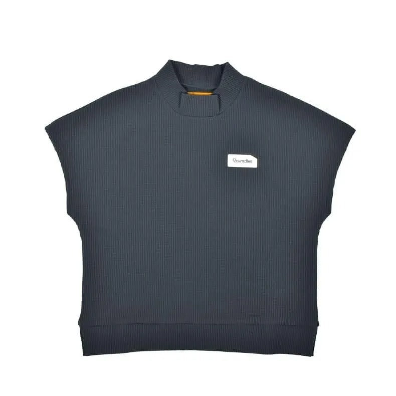 Resurrection WOMENS  Silicon Tag Waffle Mock Neck (Relax Fit)