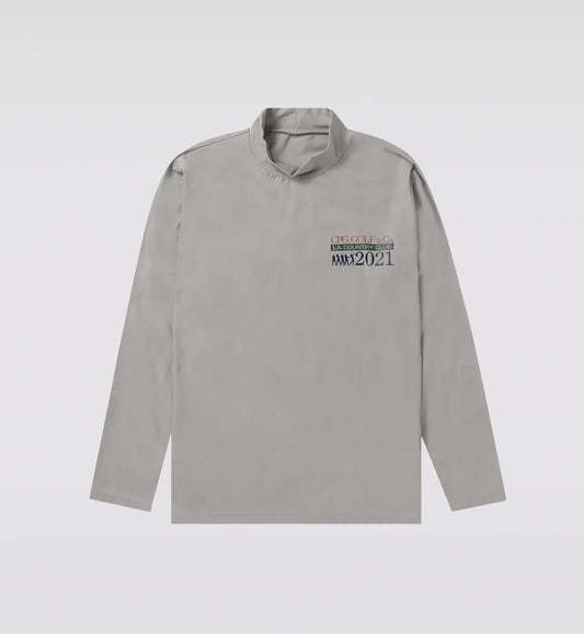 CPG GOLF MENS EST.PRINT MOCK NECK LS