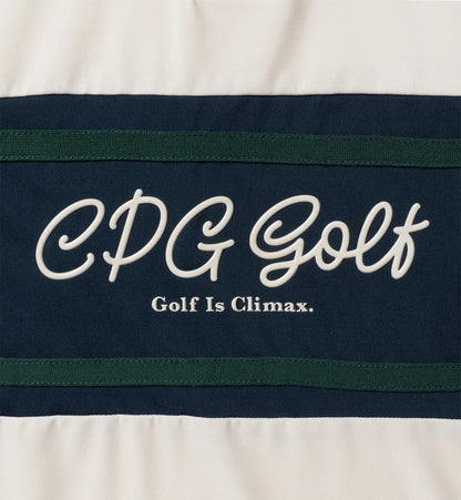 CPG GOLF MENS STRETCH SMOOTH LOGO POLO LS