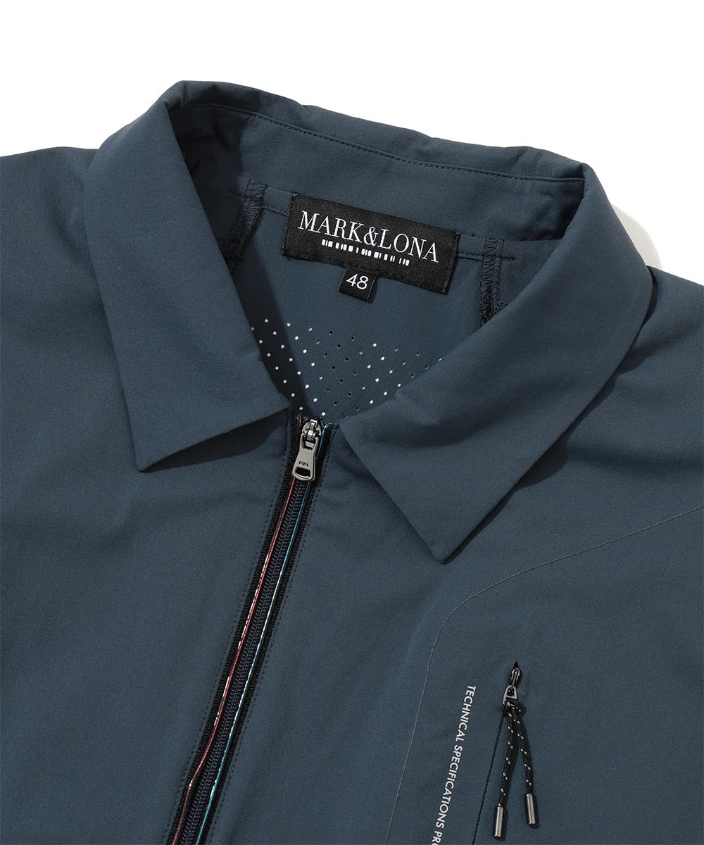 MARK&LONA MENS Short Sleeved Half-Zip Shirt