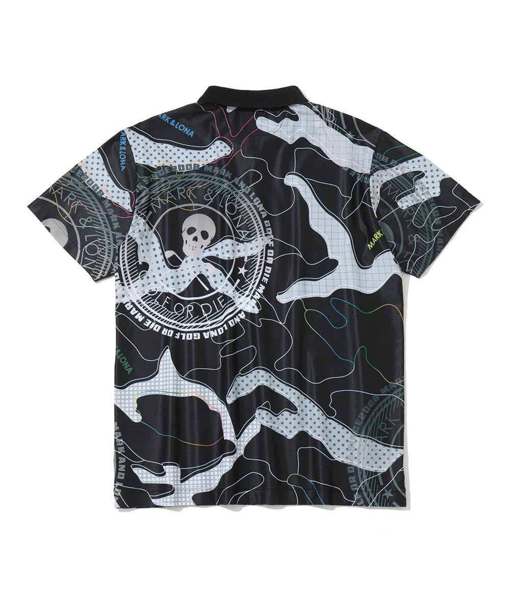 MARK&LONA MENS Axon Camo Mesh Performance Polo