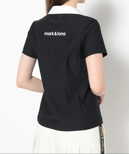 MARK&LONA WOMENS Noble Swarovski Zip Polo