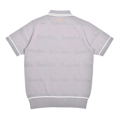 Resurrection MENS Mesh Logo Knit Polo Shirt