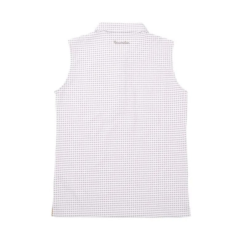 Resurrection WOMENS Gingham Check Sleeveless Polo Shirt
