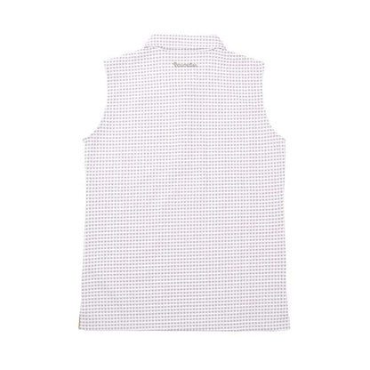 Resurrection WOMENS Gingham Check Sleeveless Polo Shirt
