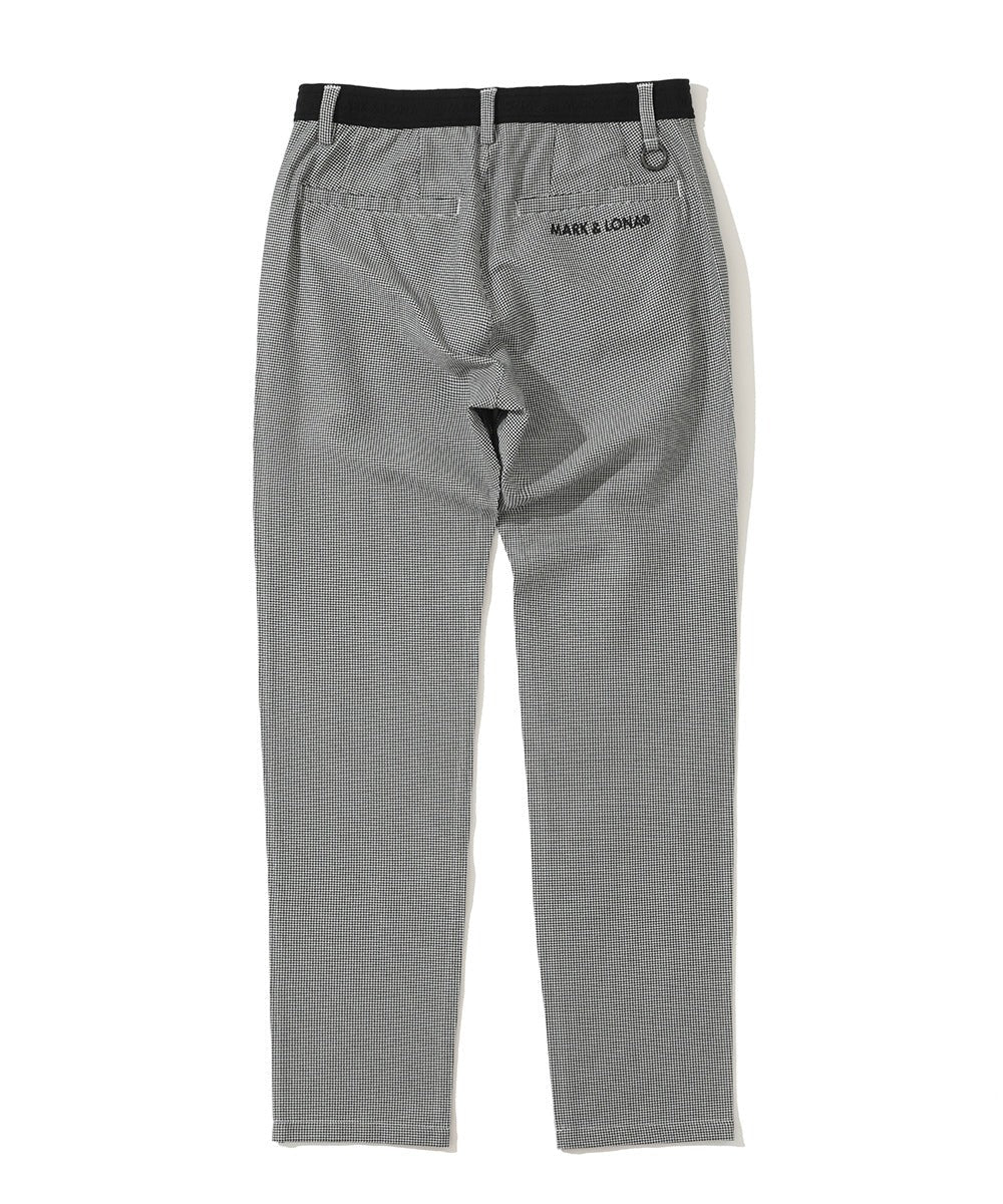 MARK&LONA MENS G.D Houndstooth Poly Flex Trousers