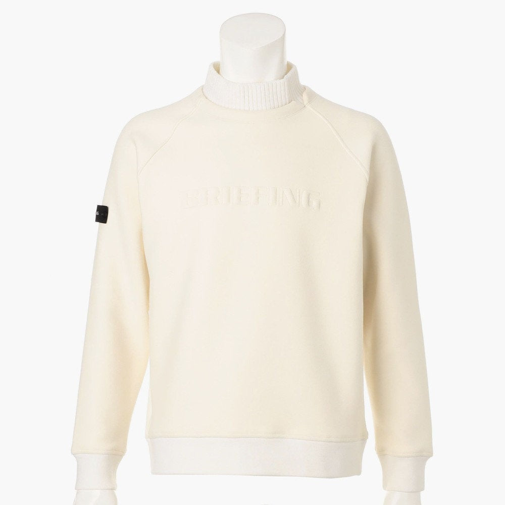 BRIEFING MENS HOL MS STITCH LOGO FAKE LAYERED HIGHNECK