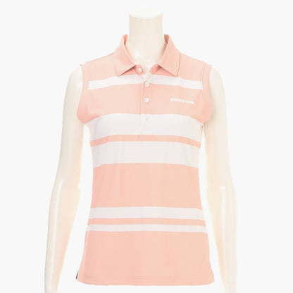 BRIEFING WOMENS WS PANEL STRIPE NS POLO