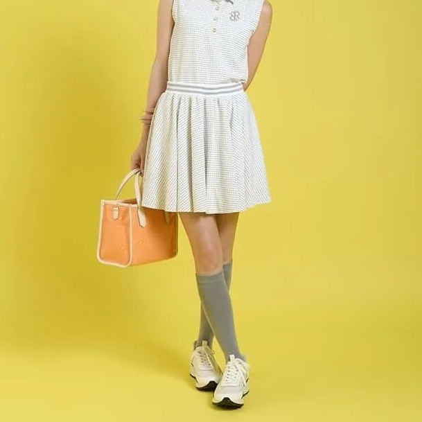 Resurrection WOMENS  Gingham Check Skirt Flared