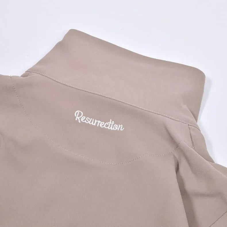 Resurrection WOMENS Detachable Half-Zip Shirt