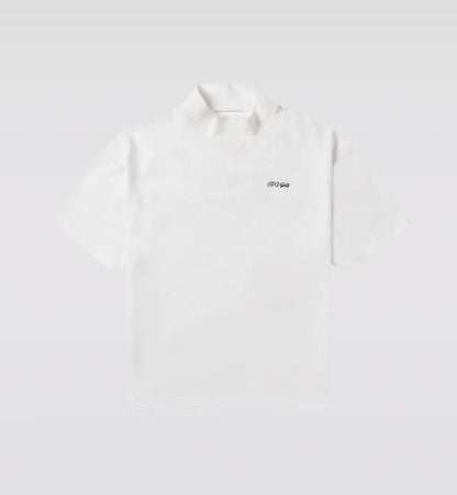 CPG GOLF MENS MOCK NECK SS BACK PRINT