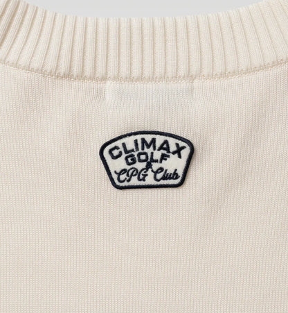 CPG GOLF MENS PULL OVER LOGO INTARSIA