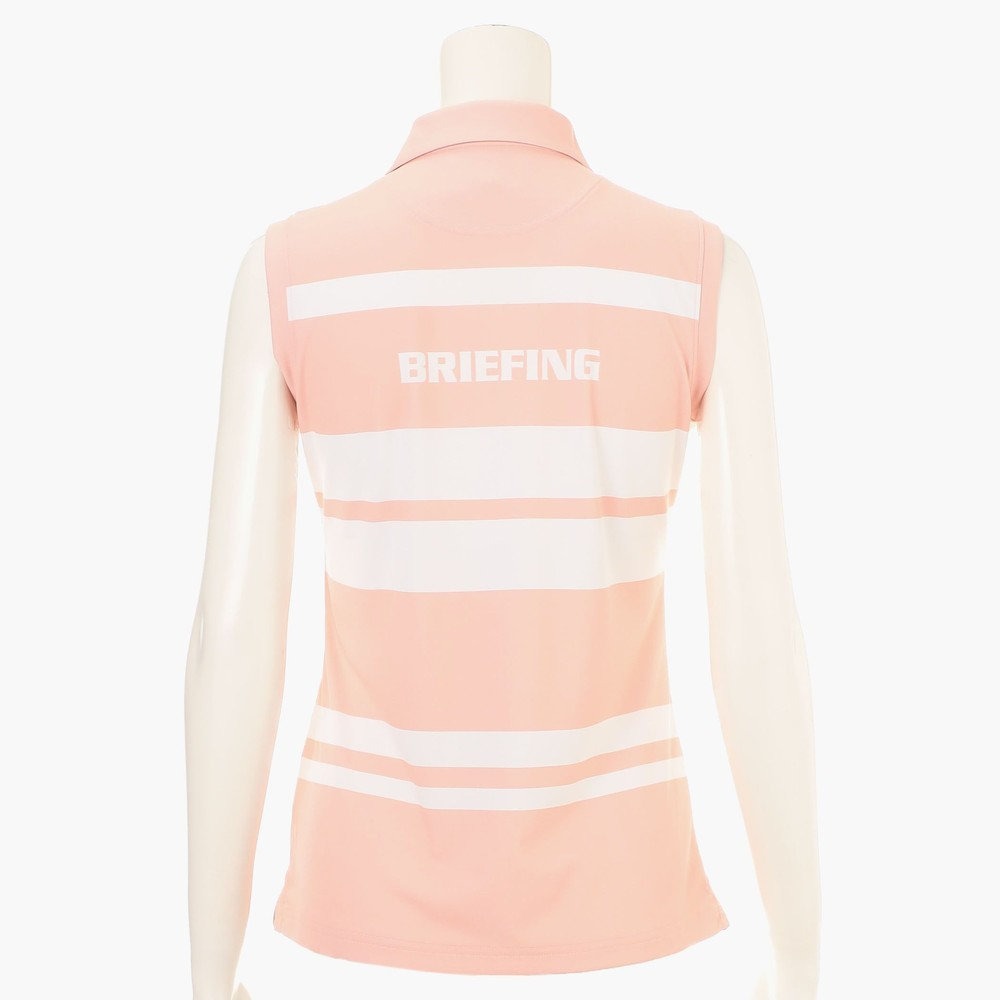 BRIEFING WOMENS WS PANEL STRIPE NS POLO