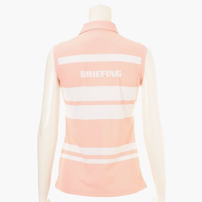 BRIEFING WOMENS WS PANEL STRIPE NS POLO