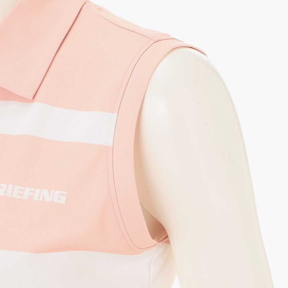BRIEFING WOMENS WS PANEL STRIPE NS POLO