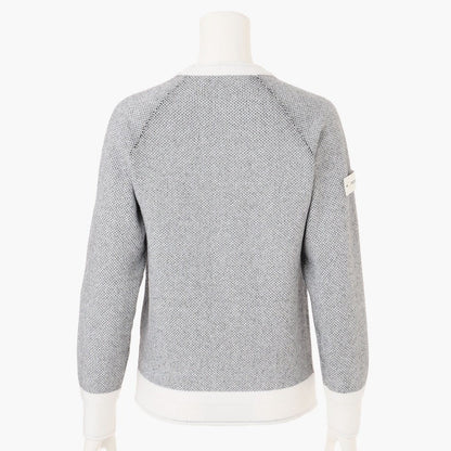 BRIEFING WOMENS WS BIRDS EYE LOGO CREWNECK KNIT