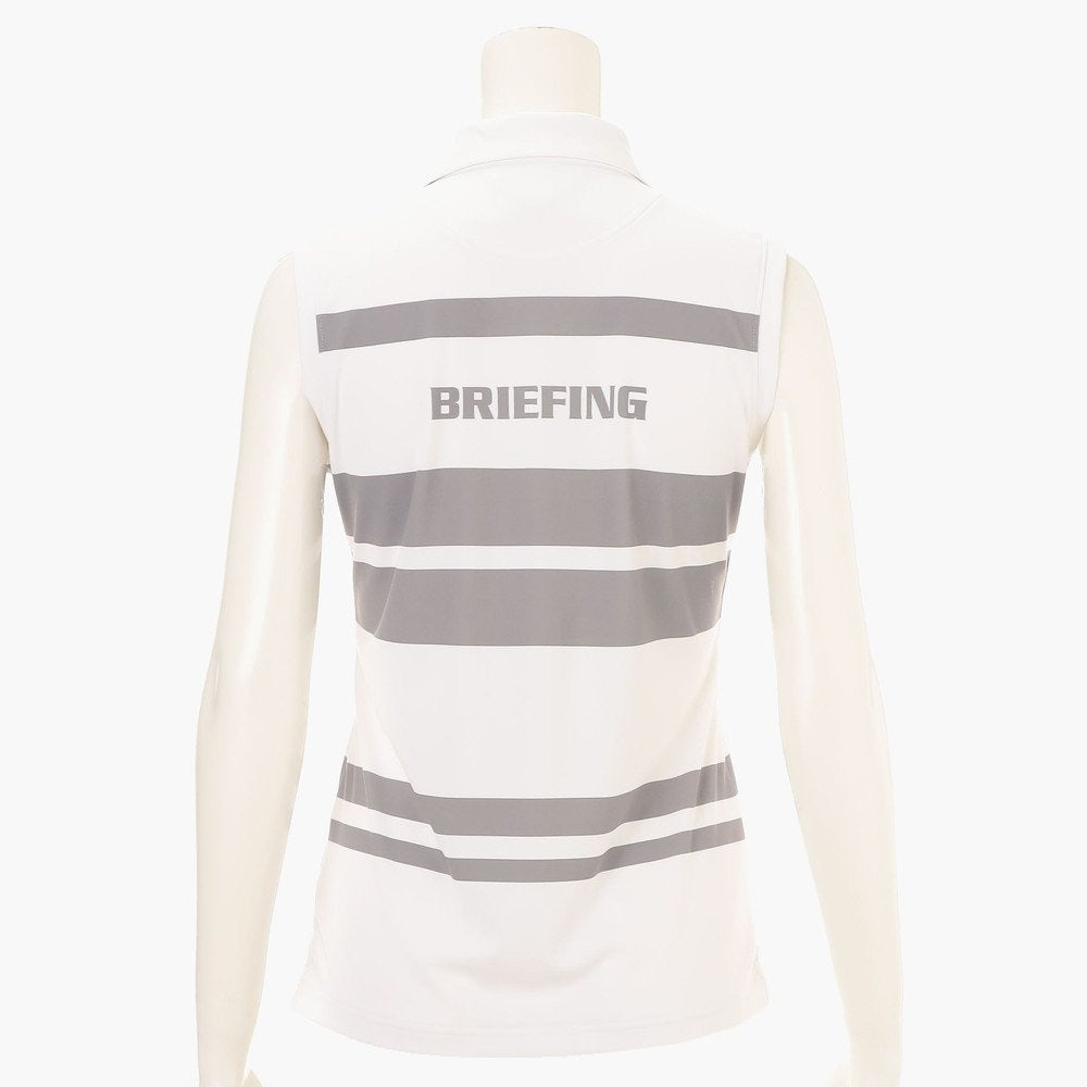 BRIEFING WOMENS WS PANEL STRIPE NS POLO