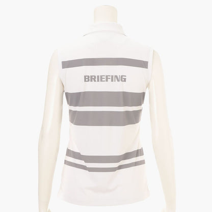 BRIEFING WOMENS WS PANEL STRIPE NS POLO