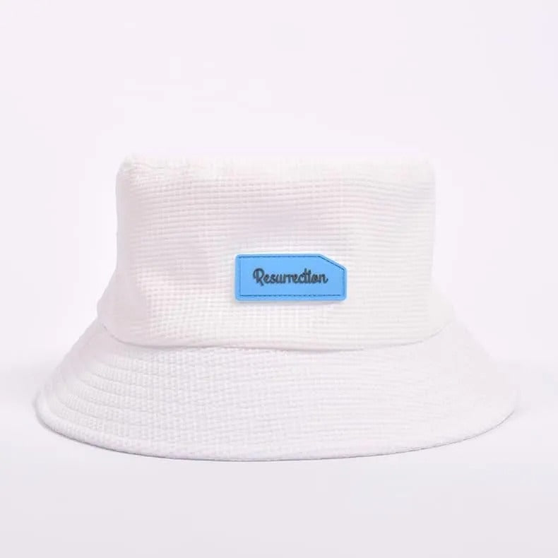 Resurrection  Silicon Tag Waffle Bucket Hat
