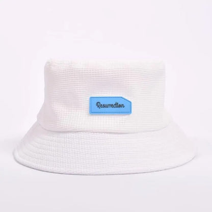 Resurrection  Silicon Tag Waffle Bucket Hat