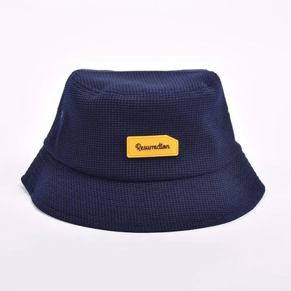 Resurrection  Silicon Tag Waffle Bucket Hat