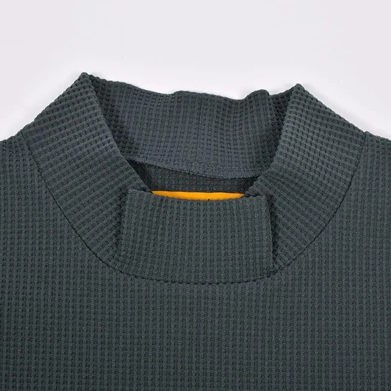 Resurrection WOMENS  Silicon Tag Waffle Mock Neck (Relax Fit)