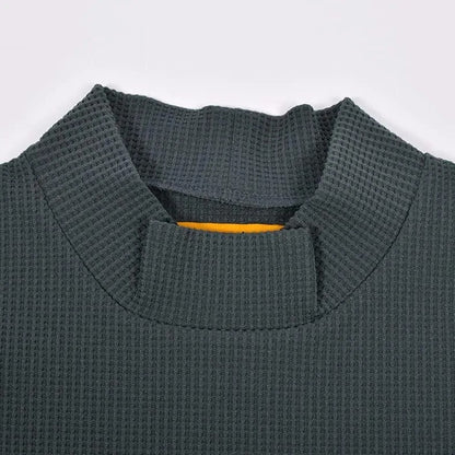Resurrection WOMENS  Silicon Tag Waffle Mock Neck (Relax Fit)
