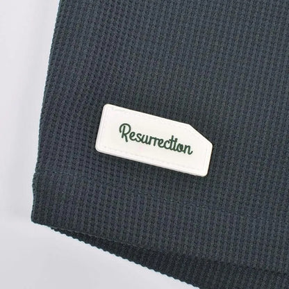Resurrection MENS  Silicon Tag Waffle Short Pants (Relax Fit)