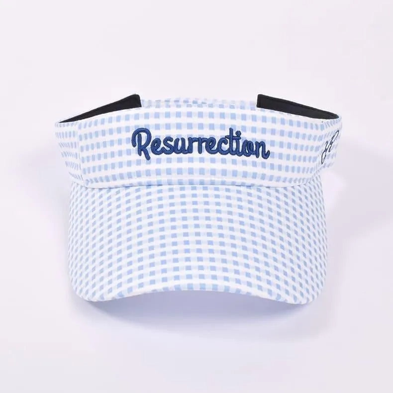 Resurrection WOMENS Wide Brim Sunvisor (With Hair Scrunchie)