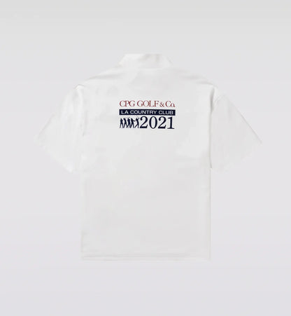 CPG GOLF MENS MOCK NECK SS BACK PRINT