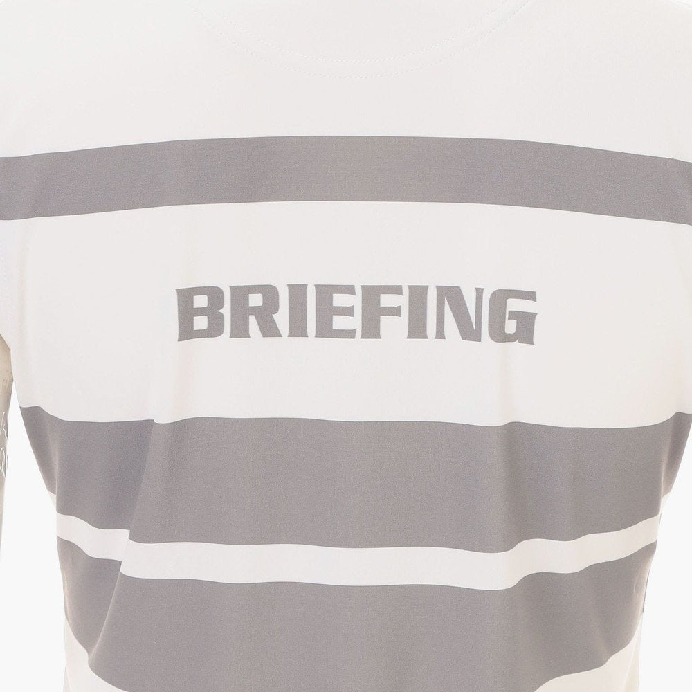 BRIEFING WOMENS WS PANEL STRIPE NS POLO