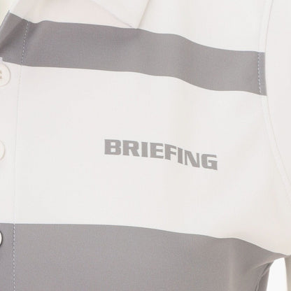 BRIEFING WOMENS WS PANEL STRIPE NS POLO