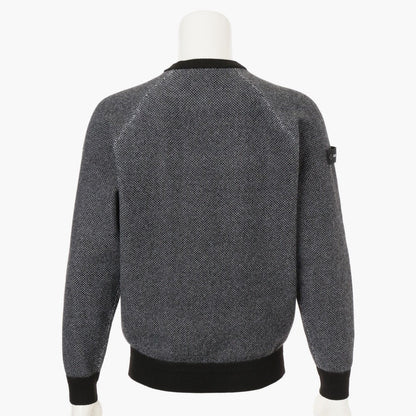 BRIEFING MENS MS BIRDS EYE LOGO CREWNECK KNIT