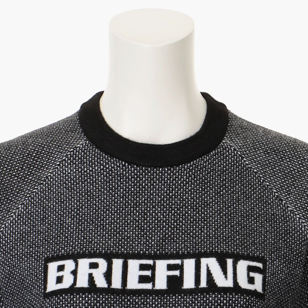 BRIEFING WOMENS WS BIRDS EYE LOGO CREWNECK KNIT