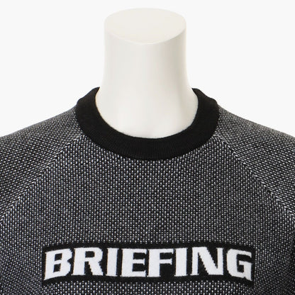 BRIEFING WOMENS WS BIRDS EYE LOGO CREWNECK KNIT