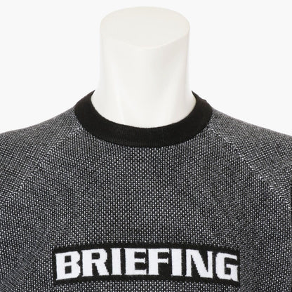 BRIEFING MENS MS BIRDS EYE LOGO CREWNECK KNIT