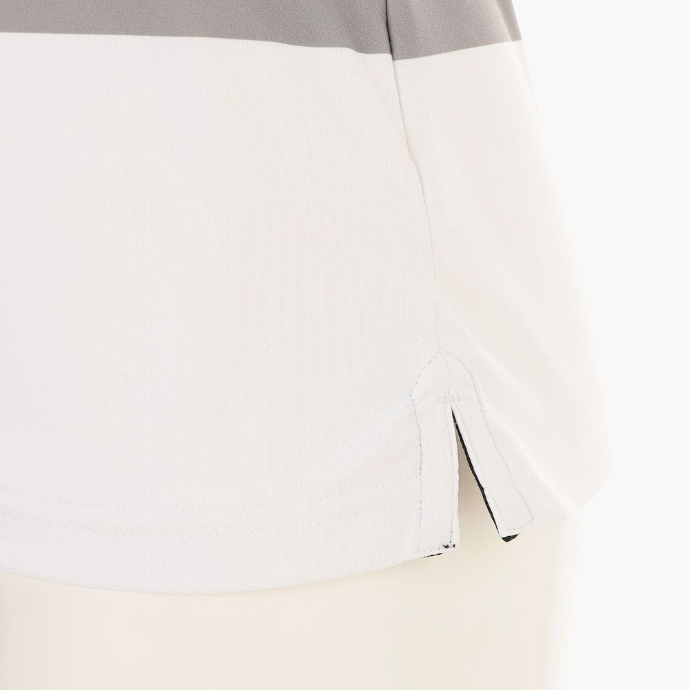 BRIEFING WOMENS WS PANEL STRIPE NS POLO