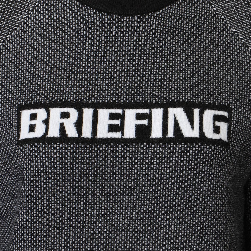BRIEFING WOMENS WS BIRDS EYE LOGO CREWNECK KNIT