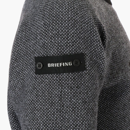 BRIEFING MENS MS BIRDS EYE LOGO CREWNECK KNIT