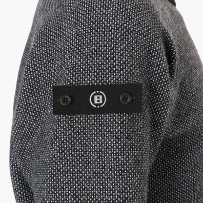 BRIEFING MENS MS BIRDS EYE LOGO CREWNECK KNIT