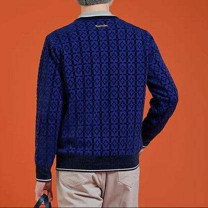 Resurrection MENS Praha Pattern Crew Neck Knit