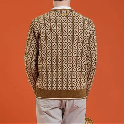 Resurrection MENS Praha Pattern Crew Neck Knit