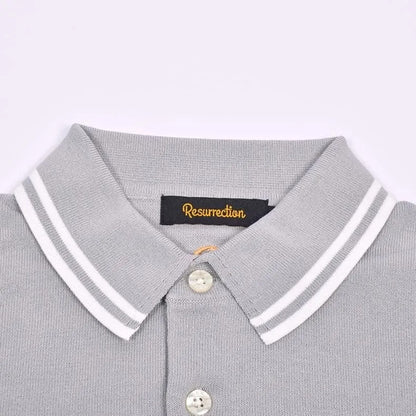 Resurrection MENS Mesh Logo Knit Polo Shirt